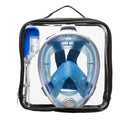 Meeresschildkröte – Schnorchelmaske – Erwachsene – Weiß/Blau