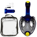 Atlantis Triton – Schnorchelmaske – Erwachsene – Blau/Limette