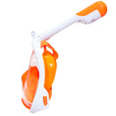 Meeresschildkröte – Schnorchelmaske – Erwachsene – Weiß/Orange