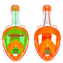 Meeresschildkröte – Schnorchelmaske – Erwachsene – Weiß/Orange