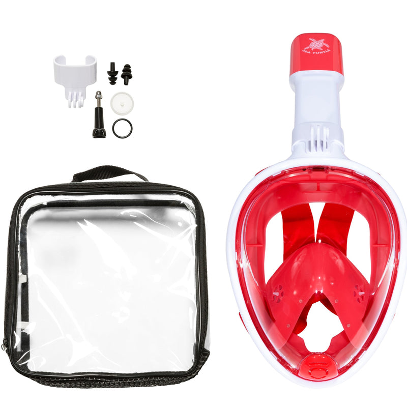 Sea Turtle - Snorkelmasker - Volwassenen - Wit/Coral