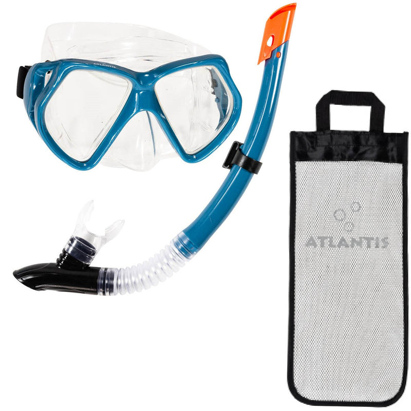Andros Combo – Schnorchelset – Erwachsene – Petrolblau