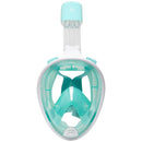 Meeresschildkröte – Schnorchelmaske – Erwachsene – Weiß/Türkis