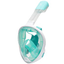 Meeresschildkröte – Schnorchelmaske – Erwachsene – Weiß/Türkis