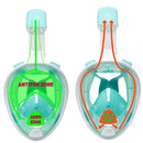 Meeresschildkröte – Schnorchelmaske – Erwachsene – Weiß/Türkis