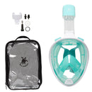 Meeresschildkröte – Schnorchelmaske – Erwachsene – Weiß/Türkis