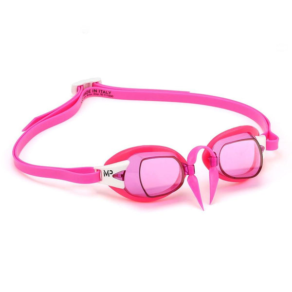Chronos – Schwimmbrille – Erwachsene – rosa Gläser – rosa/weiß