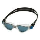 Kayenne – Schwimmbrille – Erwachsene – dunkle Gläser – Petrol/Silber