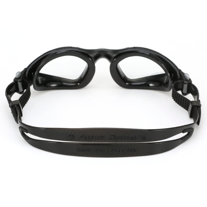Kayenne – Schwimmbrille – Erwachsene – klare Gläser – Schwarz/Silber