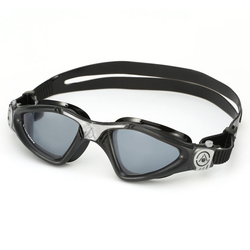 Kayenne - Schwimmbrille - Erwachsene - Dunkle Linse - Schwarz/Silber