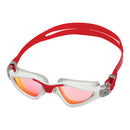 Kayenne – Schwimmbrille – Erwachsene – Rote verspiegelte Titanlinse – Grau/Rot