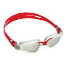 Kayenne - Zwembril - Volwassenen - Silver Titanium Mirrored Lens - Grijs/Rood
