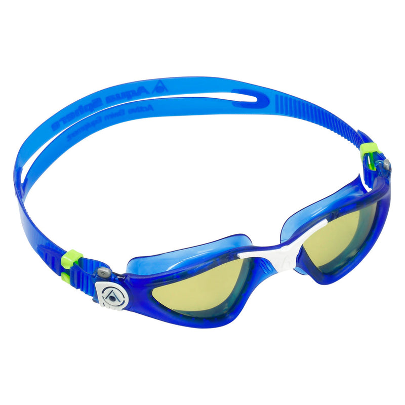 Kayenne – Schwimmbrille – Erwachsene – grüne polarisierte Gläser – blau/weiß