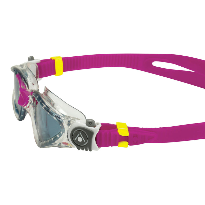 Kayenne Small - Zwembril - Volwassenen - Dark Lens - Transparant/Roze