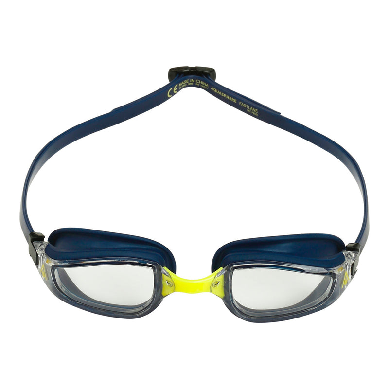 Fastlane – Schwimmbrille – Erwachsene – klare Gläser – Blau/Gelb