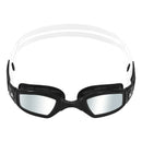 Ninja - Zwembril - Volwassenen - Silver Titanium Mirrored Lens - Zwart/Wit