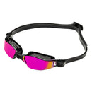 Xceed – Schwimmbrille – Erwachsene – rosa verspiegelte Titanlinse – schwarz