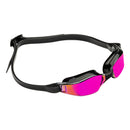 Xceed – Schwimmbrille – Erwachsene – rosa verspiegelte Titanlinse – schwarz