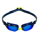 Xceed – Schwimmbrille – Erwachsene – Blaue verspiegelte Titanlinse – Blau