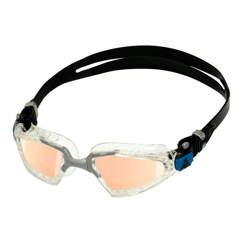 Kayenne Pro – Schwimmbrille – Erwachsene – schillernde verspiegelte Titanlinse – transparent/grau