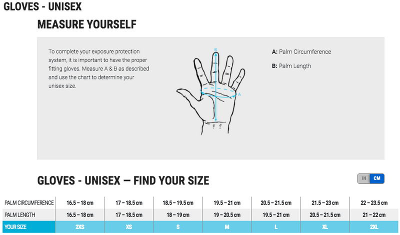ExoWear Handschuhe lang – Erwachsene – Schwarz