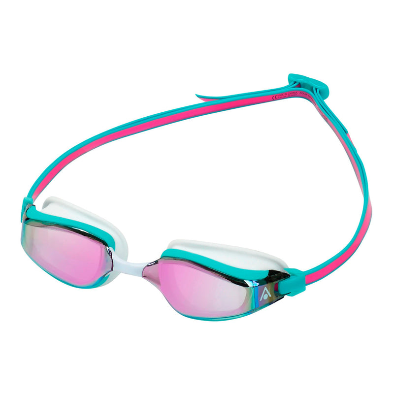Fastlane – Schwimmbrille – Erwachsene – Pink Titanium Mirrored Lens – Pink/Türkis