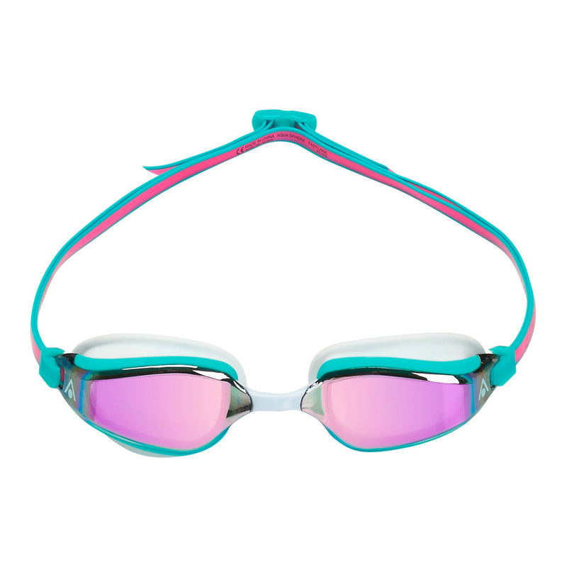 Fastlane – Schwimmbrille – Erwachsene – Pink Titanium Mirrored Lens – Pink/Türkis