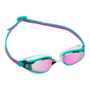 Fastlane – Schwimmbrille – Erwachsene – Pink Titanium Mirrored Lens – Pink/Türkis