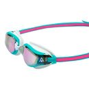 Fastlane – Schwimmbrille – Erwachsene – Pink Titanium Mirrored Lens – Pink/Türkis