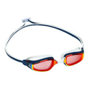 Fastlane – Schwimmbrille – Erwachsene – Rote verspiegelte Titanlinse – Blau/Rot