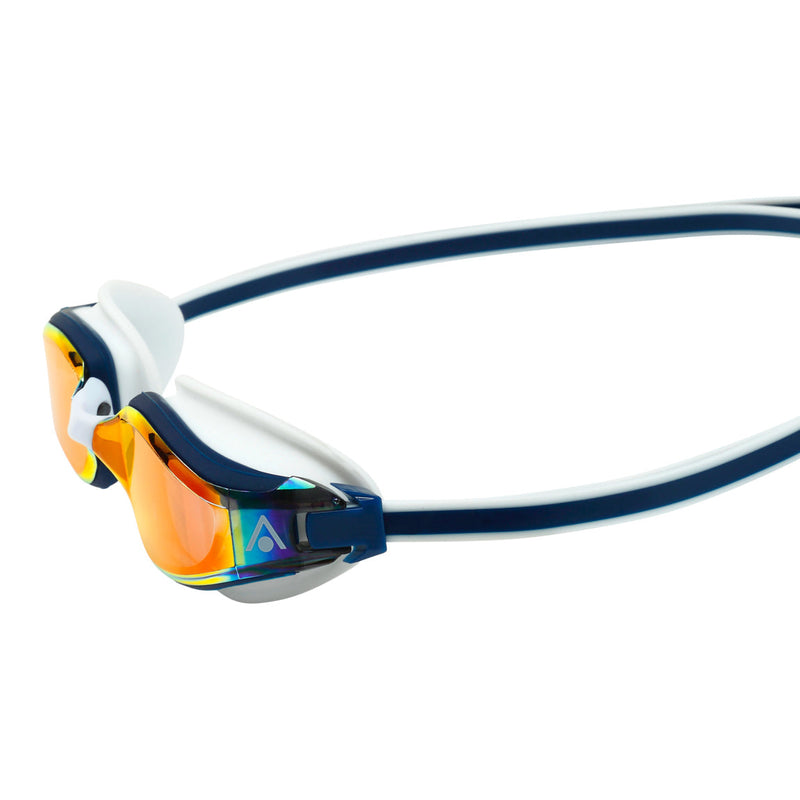 Fastlane – Schwimmbrille – Erwachsene – Rote verspiegelte Titanlinse – Blau/Rot
