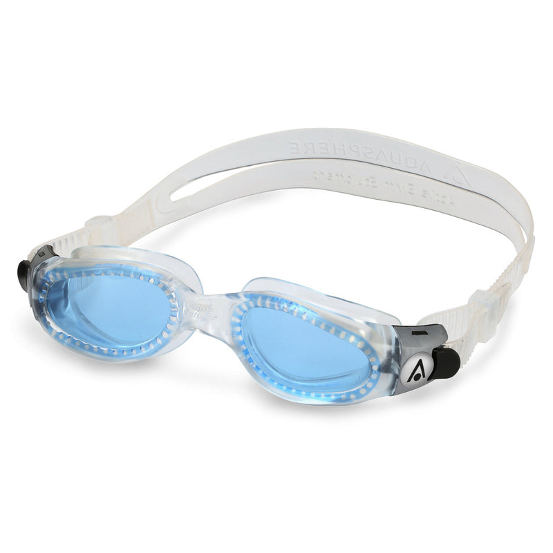 Kaiman Small - Schwimmbrille - Erwachsene - Blaue Linse - Transparent