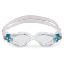 Kaiman Small - Schwimmbrille - Erwachsene - Klare Linse - Transparent/Aqua