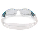 Kaiman Small - Schwimmbrille - Erwachsene - Klare Linse - Transparent/Aqua