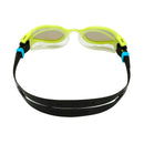Kaiman EXO – Schwimmbrille – Erwachsene – Blaue verspiegelte Titanlinse – Gelb/Transparent