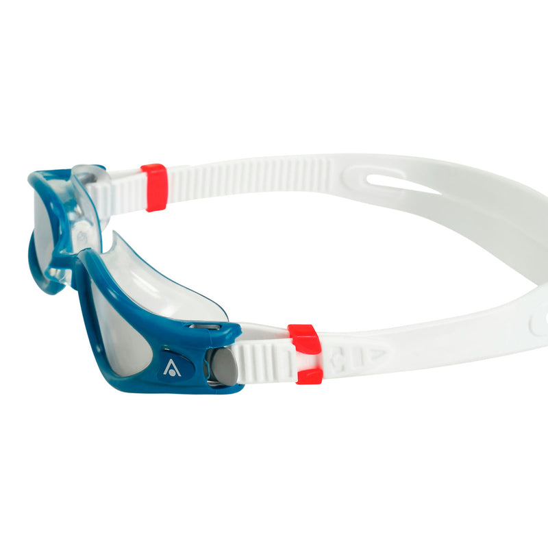 Kaiman EXO - Zwembril - Volwassenen - Silver Titanium Mirrored Lens - Petrol/Transparant