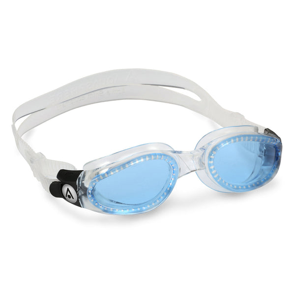 Kaiman - Schwimmbrille - Erwachsene - Blaue Linse - Transparent
