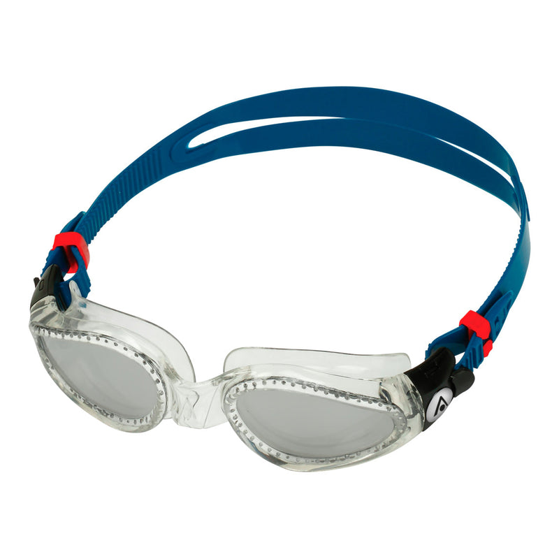 Kaiman – Schwimmbrille – Erwachsene – Silberne verspiegelte Titanlinse – Petrol