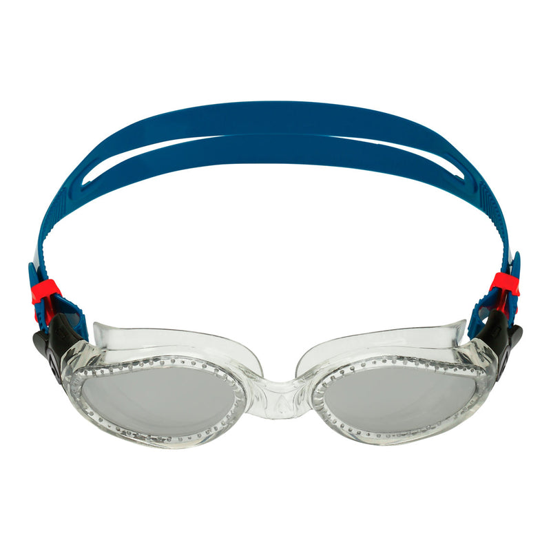 Kaiman – Schwimmbrille – Erwachsene – Silberne verspiegelte Titanlinse – Petrol