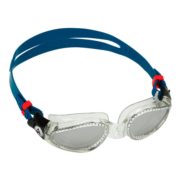 Kaiman – Schwimmbrille – Erwachsene – Silberne verspiegelte Titanlinse – Petrol