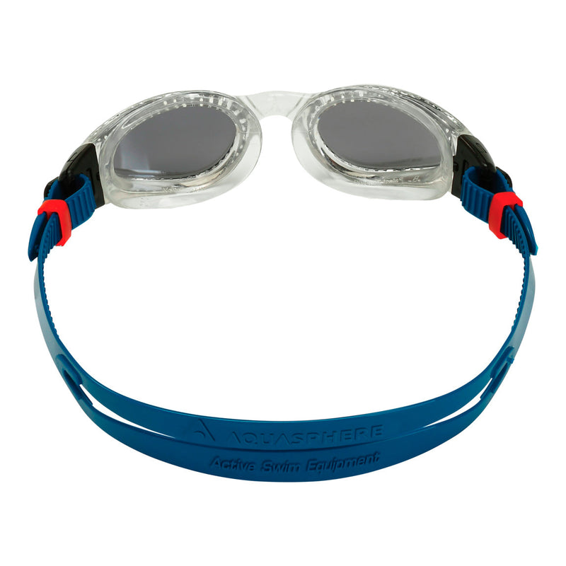 Kaiman – Schwimmbrille – Erwachsene – Silberne verspiegelte Titanlinse – Petrol