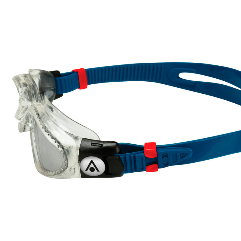 Kaiman – Schwimmbrille – Erwachsene – Silberne verspiegelte Titanlinse – Petrol