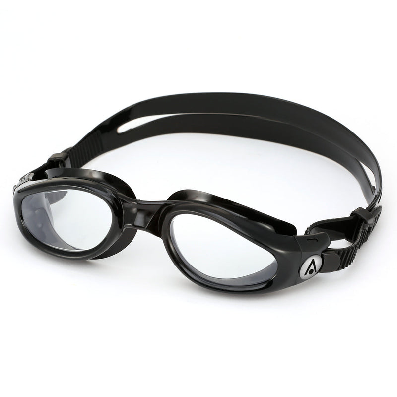 Kaiman - Schwimmbrille - Erwachsene - Klare Linse - Schwarz