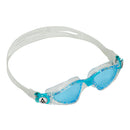 Kayenne Junior - Schwimmbrille - Kinder - Blaue Linse - Transparent/Aqua