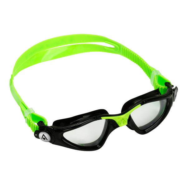 Kayenne Junior – Schwimmbrille – Kinder – klare Gläser – Schwarz/Limette