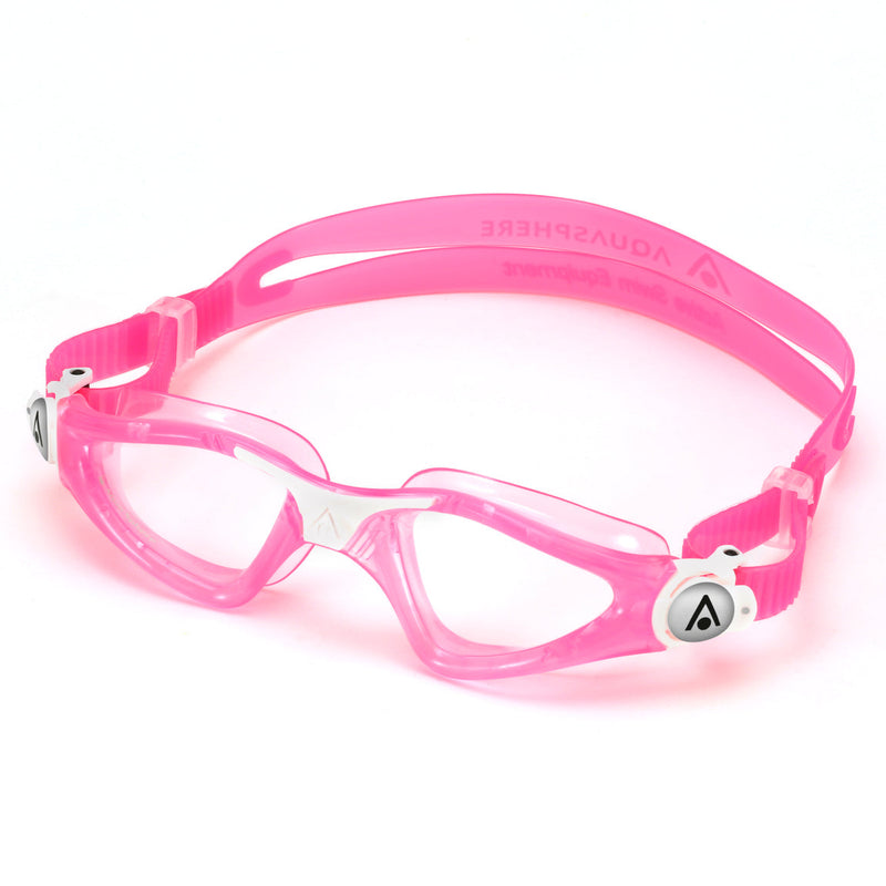 Kayenne Junior - Schwimmbrille - Kinder - Klare Linse - Rosa/Weiß