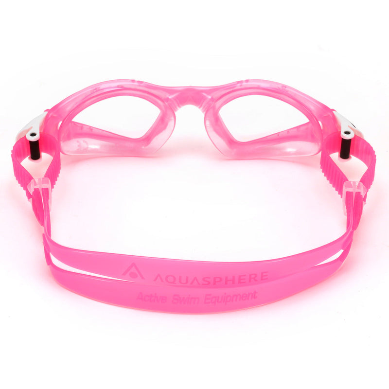 Kayenne Junior - Schwimmbrille - Kinder - Klare Linse - Rosa/Weiß