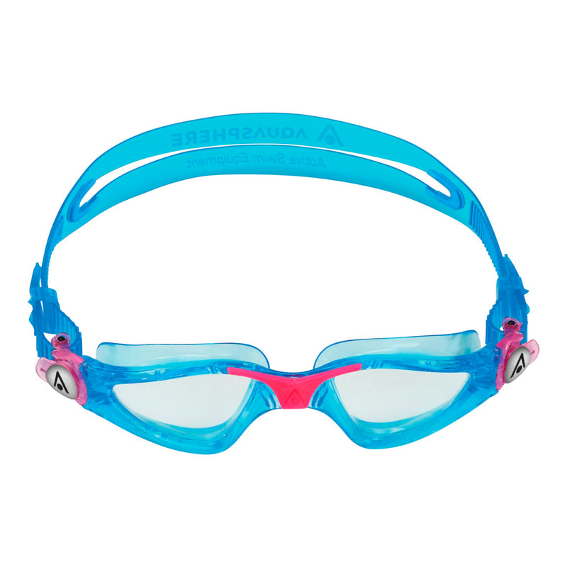 Kayenne Junior – Schwimmbrille – Kinder – klare Gläser – Aqua/Pink