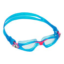 Kayenne Junior – Schwimmbrille – Kinder – klare Gläser – Aqua/Pink