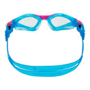 Kayenne Junior – Schwimmbrille – Kinder – klare Gläser – Aqua/Pink